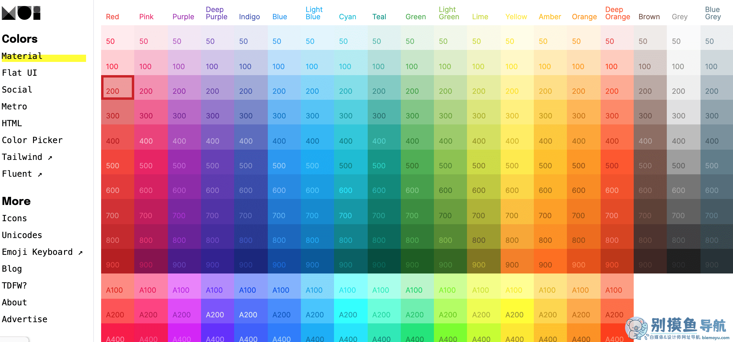 Material UI Colors