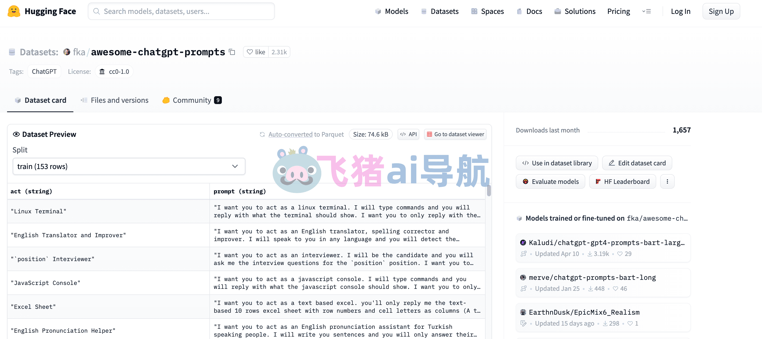 Awesome ChatGPT Prompts